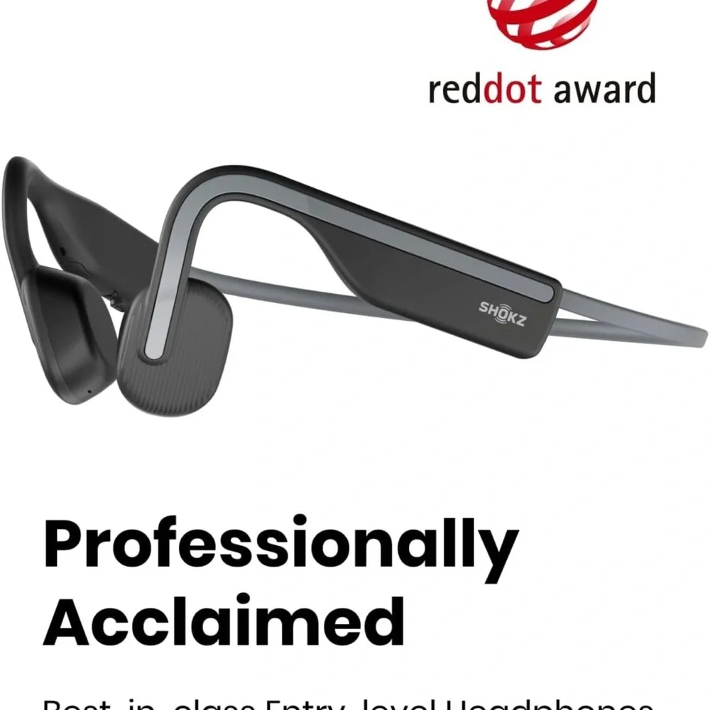 Black Wireless Bone Conduction Headphones
